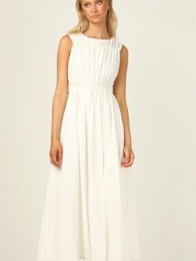 Free People White Ivory Girl And The Sun Maxi Dress Size XS
